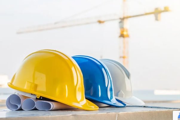 Site safety helmets and drawings